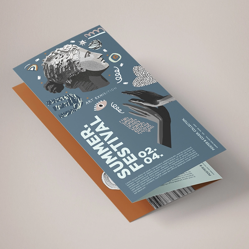 Unlaminated folded Leaflets